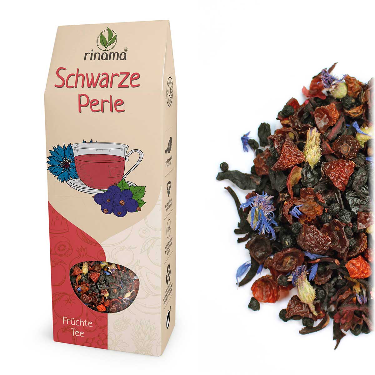 Schwarze Perle 100 g/Pkg aromatisierte Früchteteemischung 8FF8AD17-3383-4FE4-B563-A66C1CC53B11.jpg