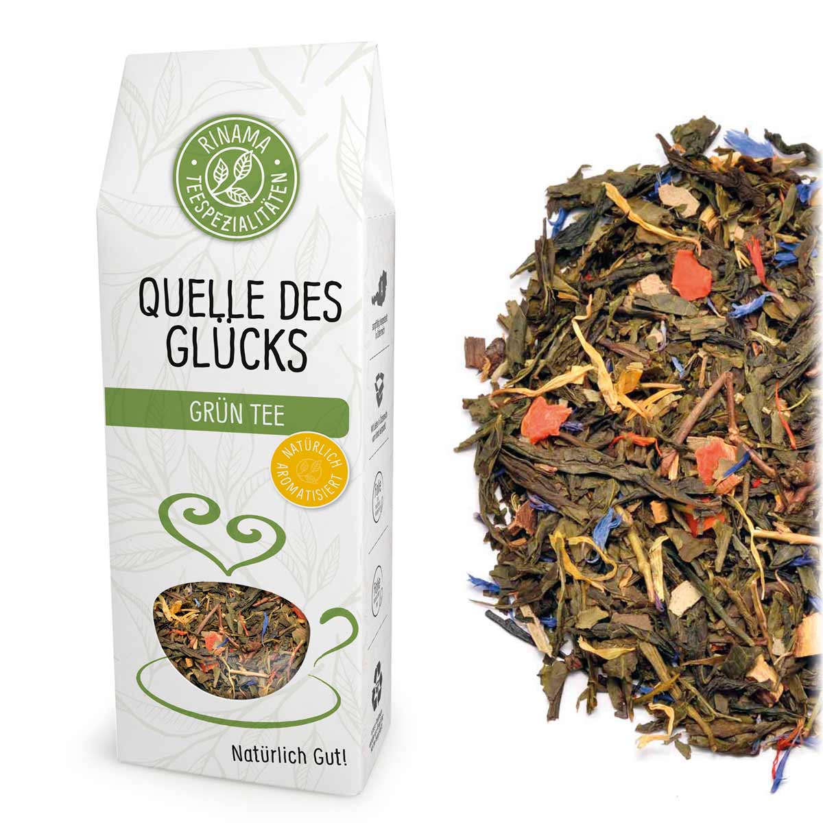 Quelle des Glücks 85 g/Pkg natürlich aromatisierte Grünteemischung 882E1F2F-5EFE-4A72-9FF8-FFA52CBDF053.jpg