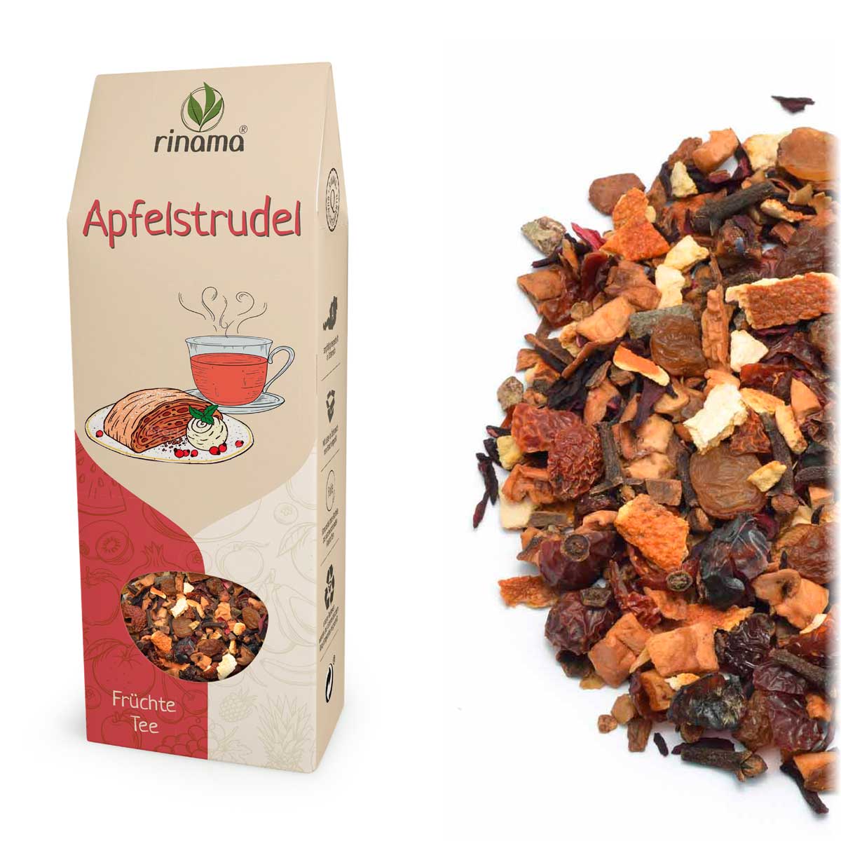 Apfelstrudel 100 g/Pkg natürlich aromatisierte Früchteteemischung 9497B7AC-CCB8-461D-B4CF-C6CAB780208B.jpg