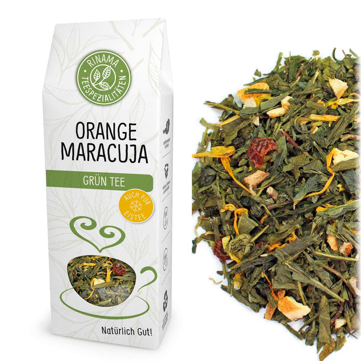 Orange Maracuja 85 g/Pkg aromatisierte Grünteemischung 7BCCCCF2-093D-4CAF-98C4-4A44052EA075.jpg