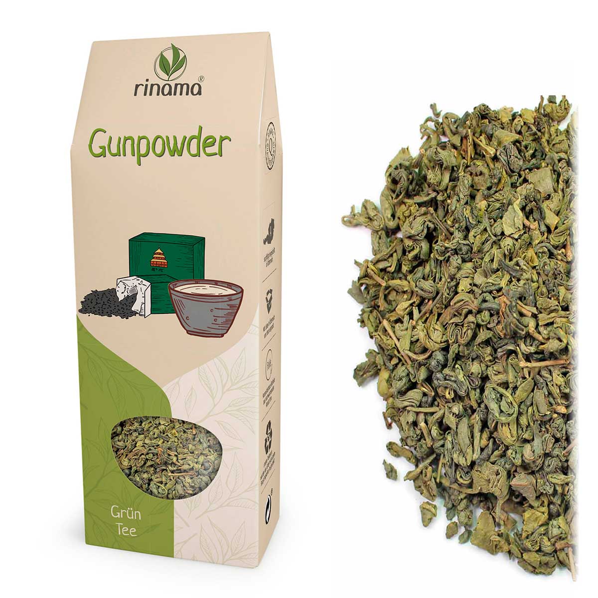 Gunpowder 100 g/Pkg naturbelassener Grüntee F16673AE-2501-4EEC-9A05-7A646CE8C419.jpg