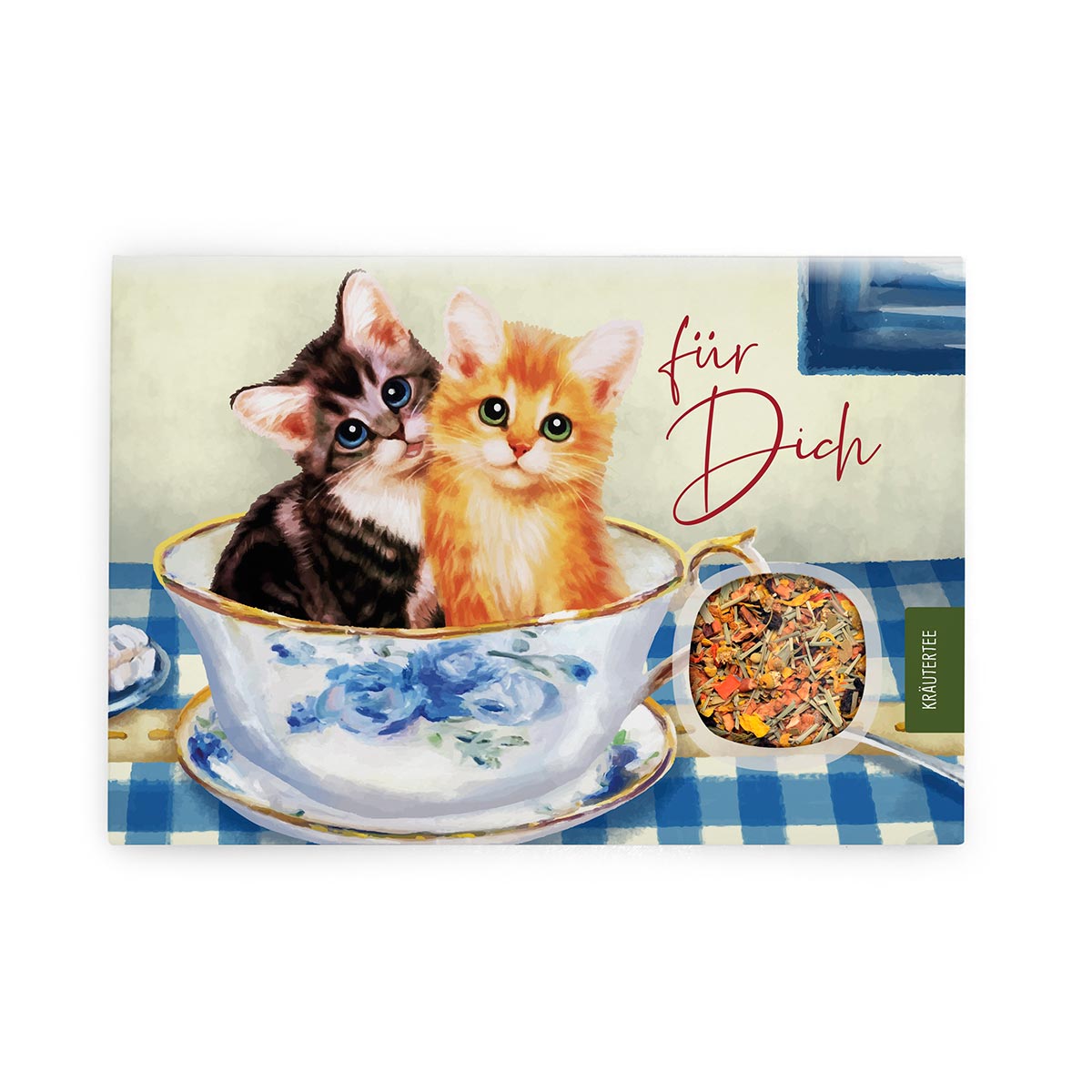 Für Dich - Grußkarte - Katzen Tasse Kräutertee DB599488-D378-4224-AC0C-6FD662E5DEB6.jpg