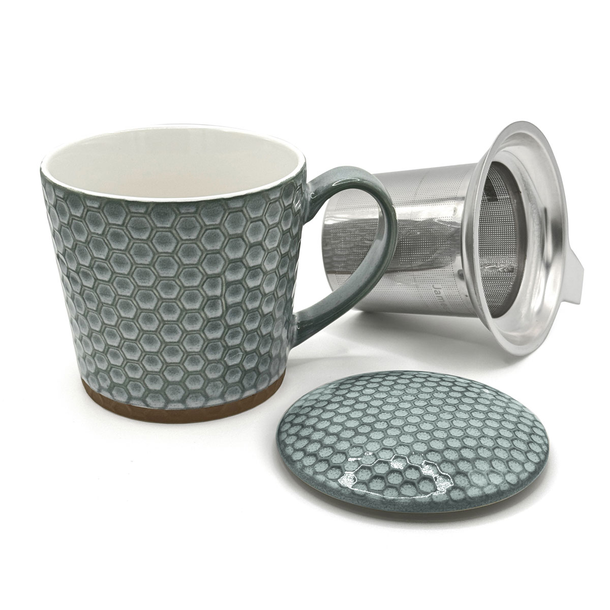 Steingut Kräuterteetasse mit Metallsieb und Deckel 500ml,  Farbe grün 3C218B5B-F480-4D9C-B6F0-6259F041B336.jpg