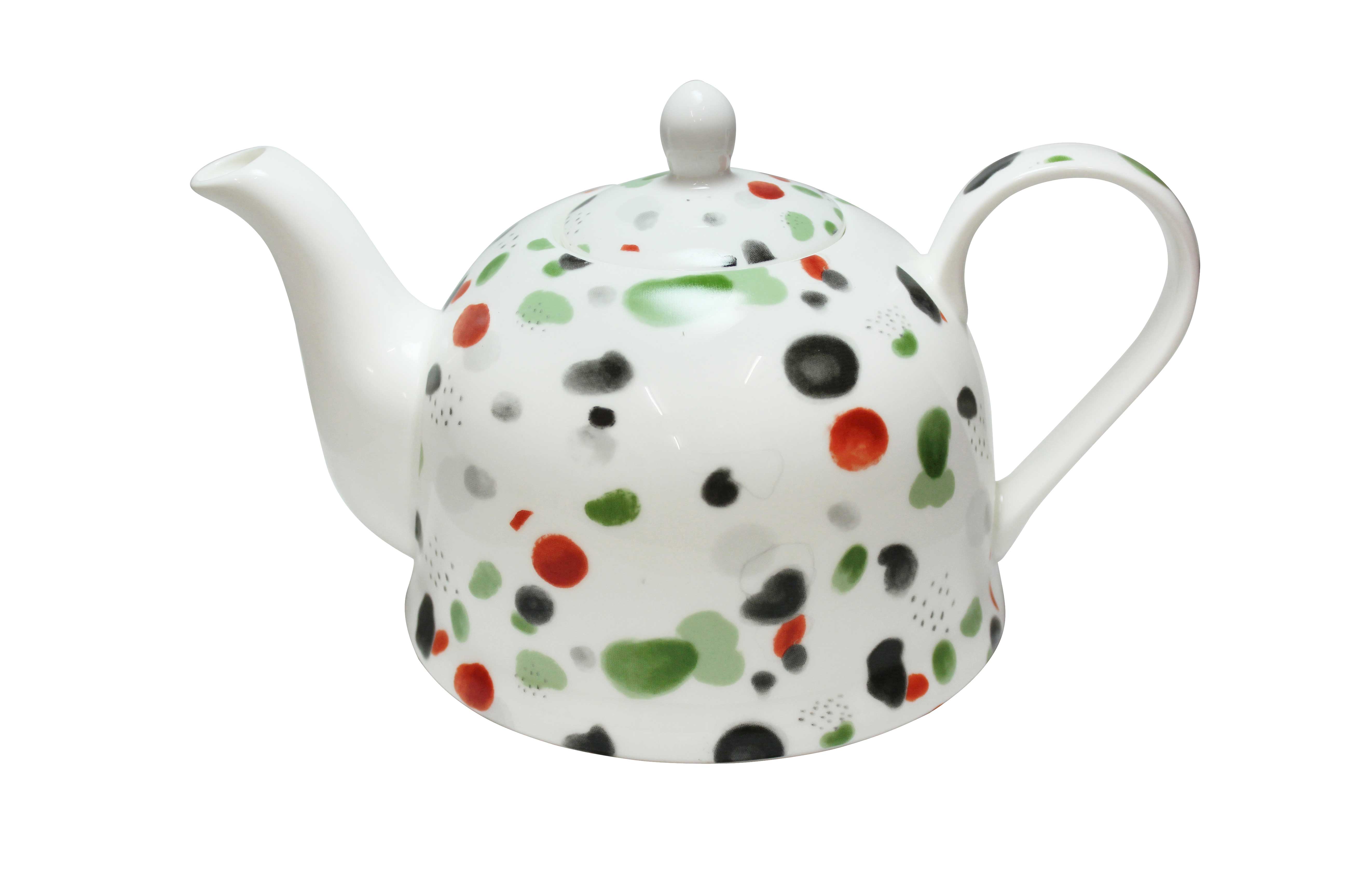 Kanne Porzellan -Iglu- Dekor color dots 86E2F2A0-263F-4F24-A281-FFC91390720B.jpg