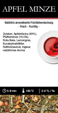 Apfel Minze 10618  Etikett, Zutaten, Zubereitung (OHNE Datum,Gewicht) 40 Stk, 116x60mm, Sprache DE EA67051B-F8B2-4E4E-A959-DF53B3C3E30E.jpg