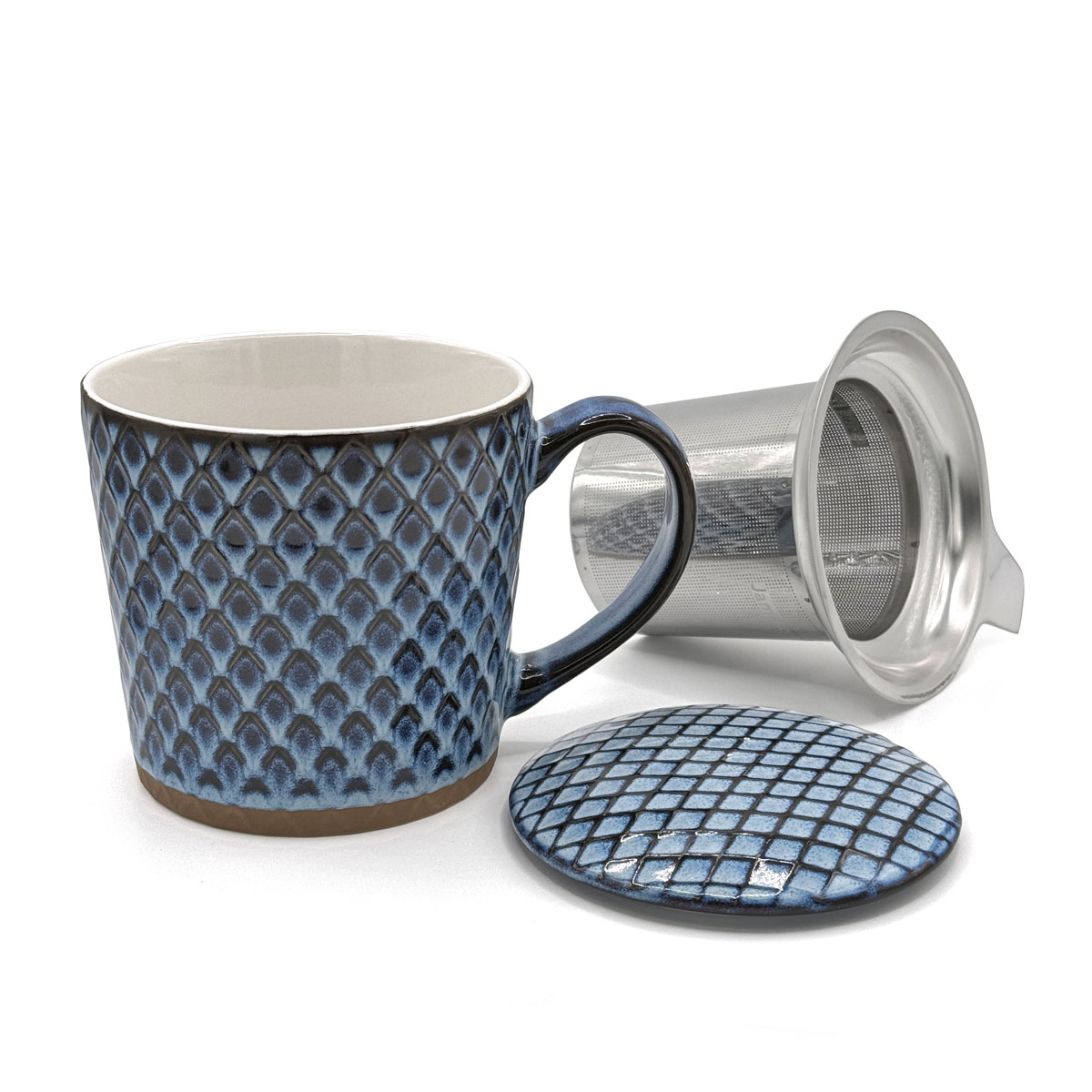Steingut Kräuterteetasse mit Metallsieb und Deckel 500ml,  Farbe dunkelblau 203F9A58-5585-4A1E-9C96-1949B15D417E.jpg