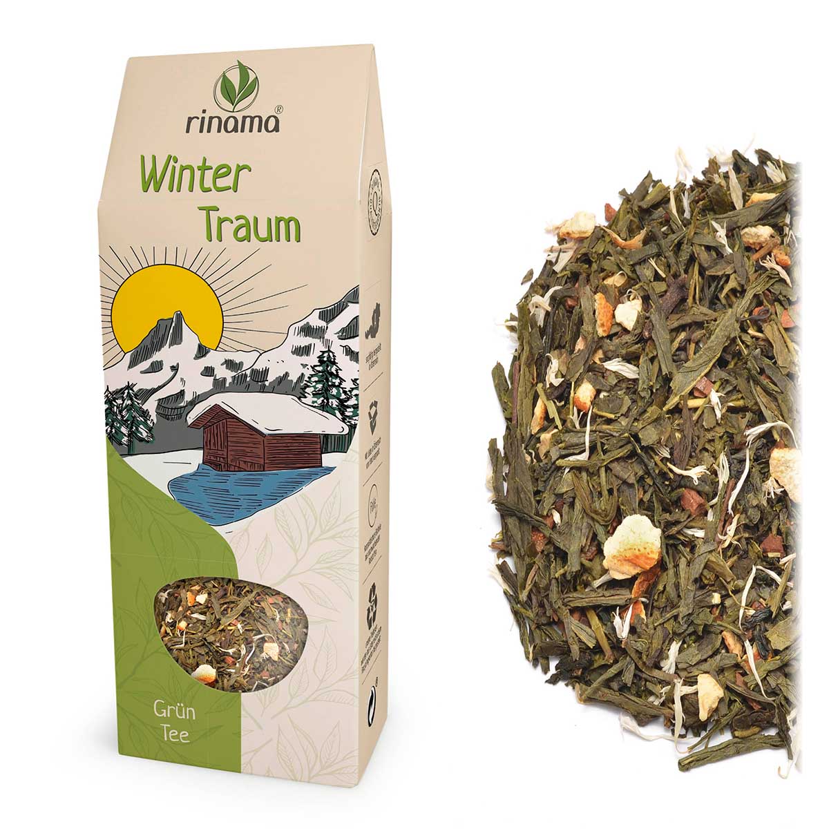 Wintertraum 85g/Pkg natürlich aromatisierte Grünteemischung 82B776D0-87AA-4375-B54F-8BFDFE3838E7.jpg