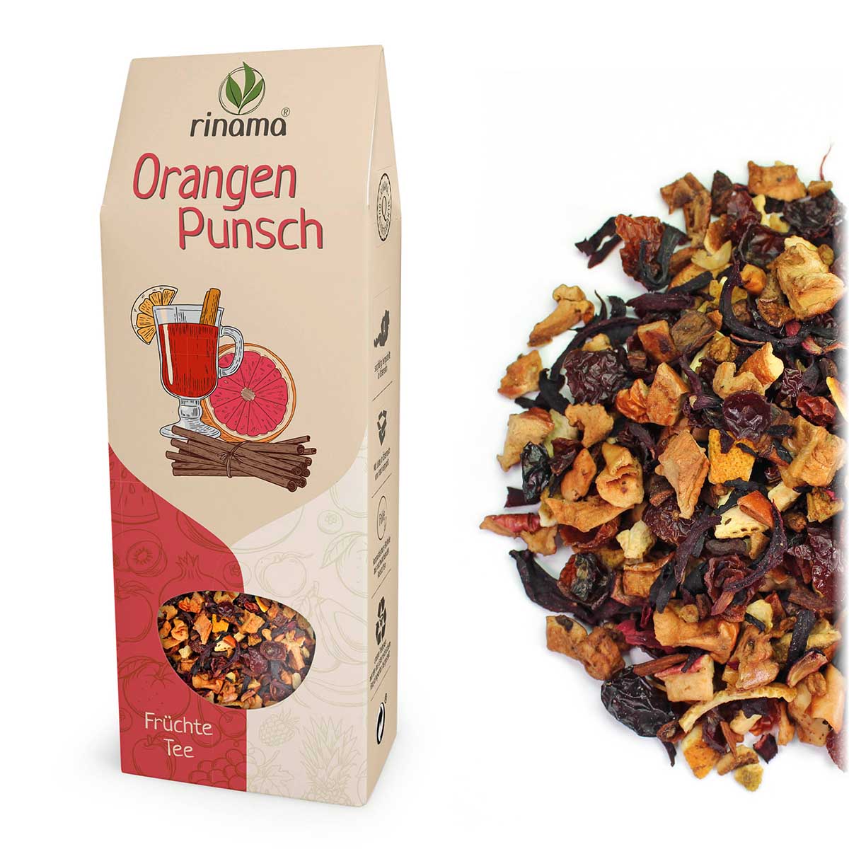 Orangenpunsch 100 g/Pkg natürlich aromatisierte Früchteteemischung 97DE3B98-35F4-4F74-926D-002119CBB46F.jpg